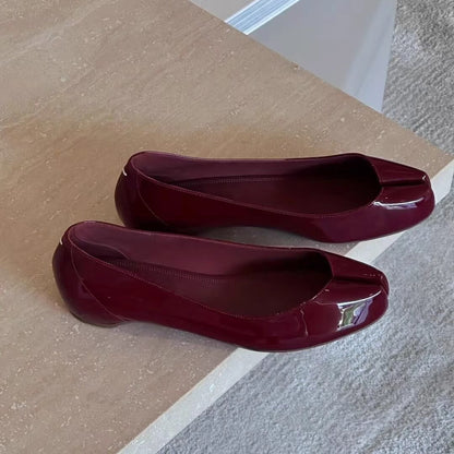 Damen Ballerinas Elegante Lack Schuhe Modern - BerlinGlamour