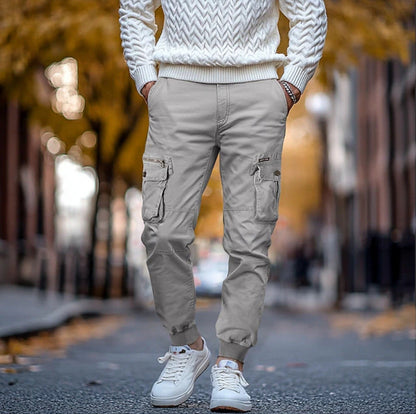Herren Cargo-Hose Vieltaschen Flexibel Bequem