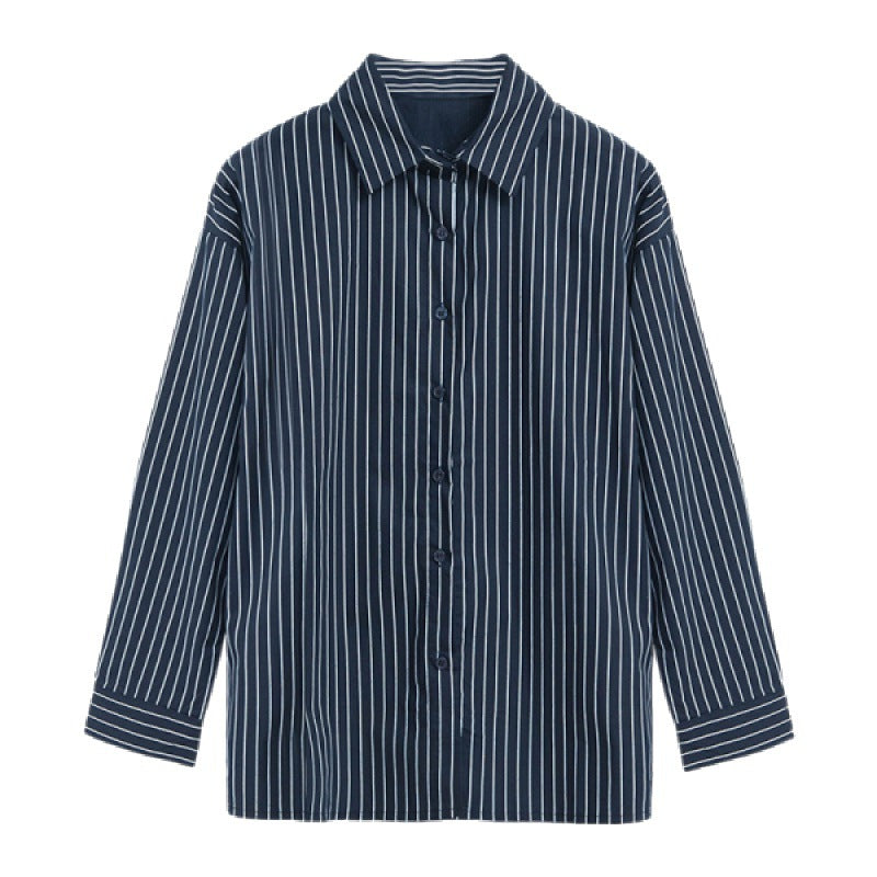 Damen Oberteil Baumwolle Streifen Asymmetrisch Modern
