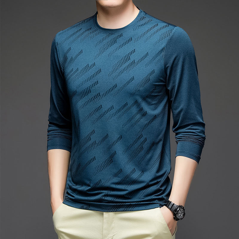 Herren Langarmshirt Atmungsaktiv Sportlich Modern - BerlinGlamour