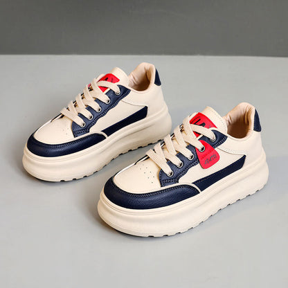 Damen Plateau Sneaker Sportlich Hochwertig Komfortabel