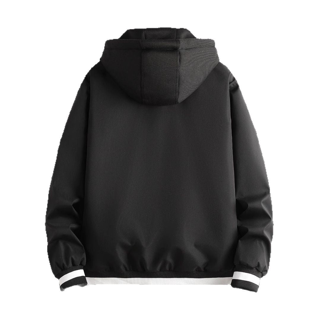 Herren Kapuzenjacke Modern mit stylischen Applikationen
