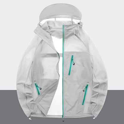 Herren Outdoor-Jacke wasserabweisend mit Reißverschlusstaschen