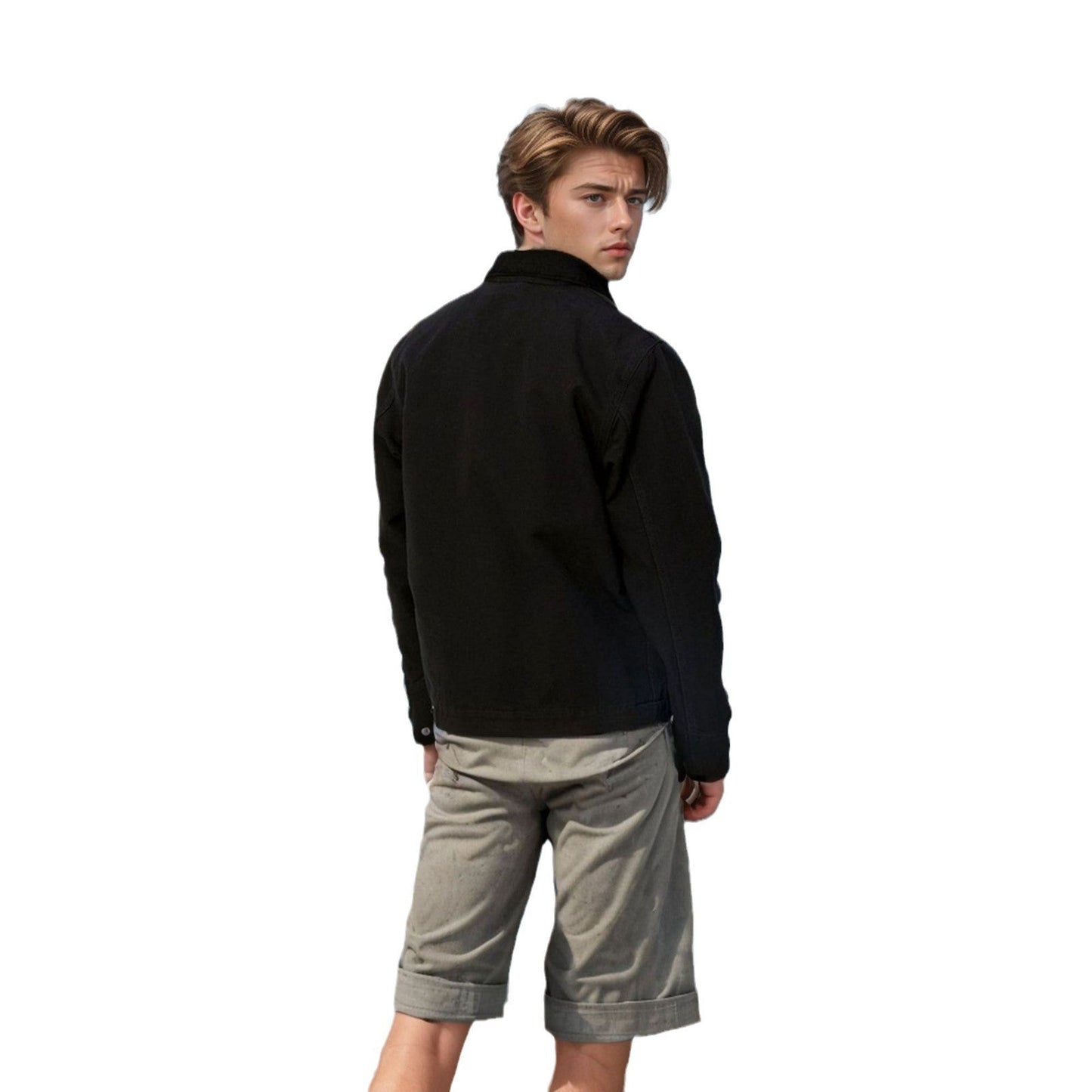 Herren Freizeitjacke Modern Sportlich Strukturiert