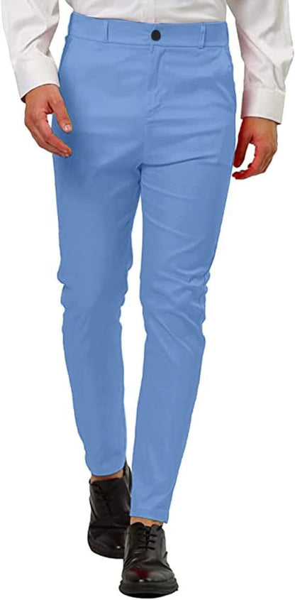 Herren Slim-Fit Hose Modern Elegant Schwarz