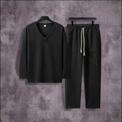 Herren Freizeitanzug V-Ausschnitt Modern Casual