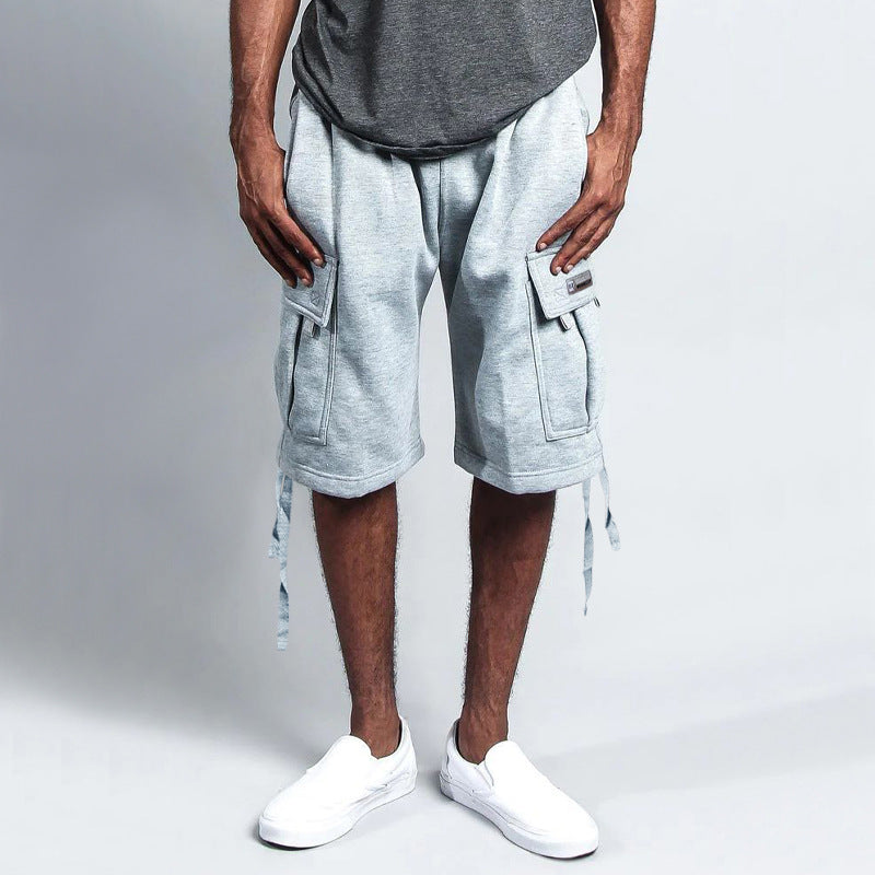 Herren Cargo Shorts Modern mit Taschen und Kordelzug