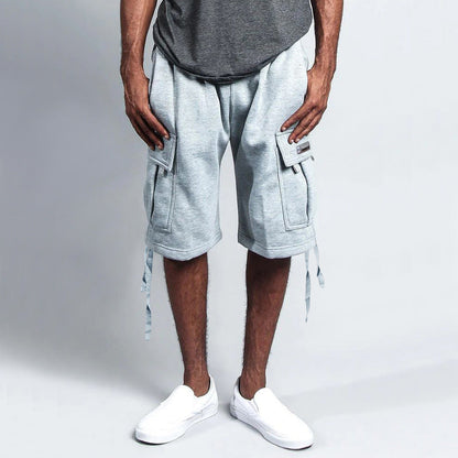 Herren Cargo Shorts Modern mit Taschen und Kordelzug