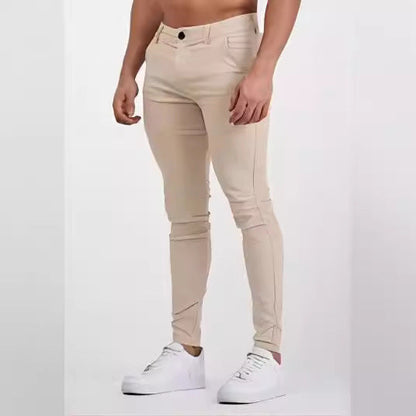 Herren Slim-Fit Hose Stretch Modern Mit Taschen - BerlinGlamour