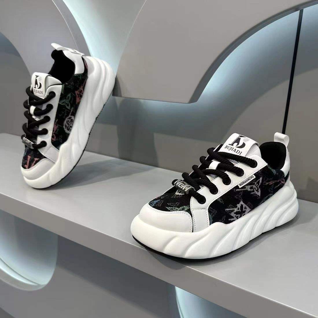 Damen Sportschuhe Chunky Sneaker Bequem
