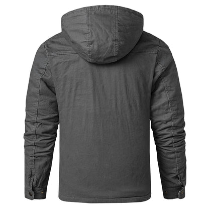 Herren Winterjacke Winddicht Warm Isoliert