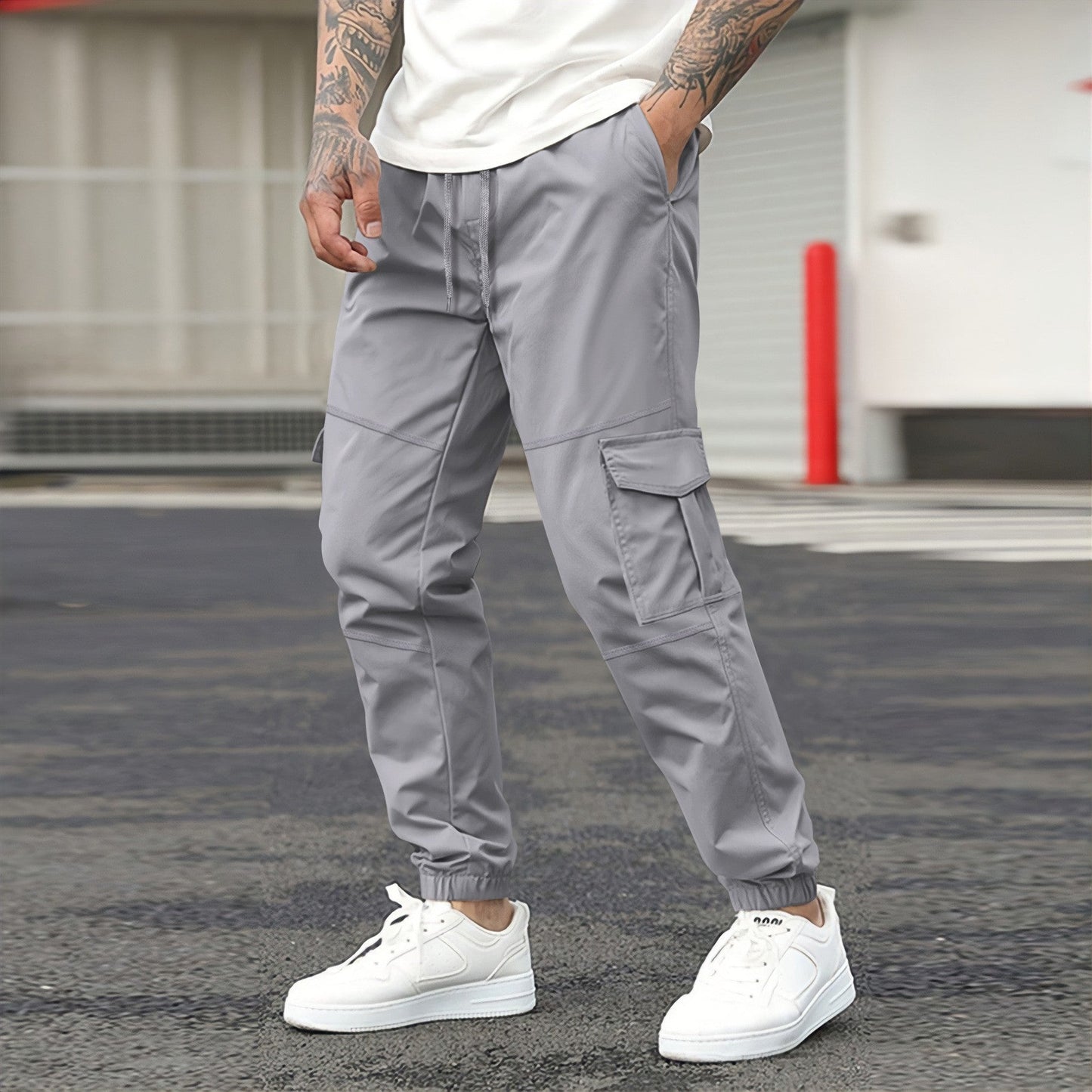 Herren Cargo-Hose Bequem Lässig Urban