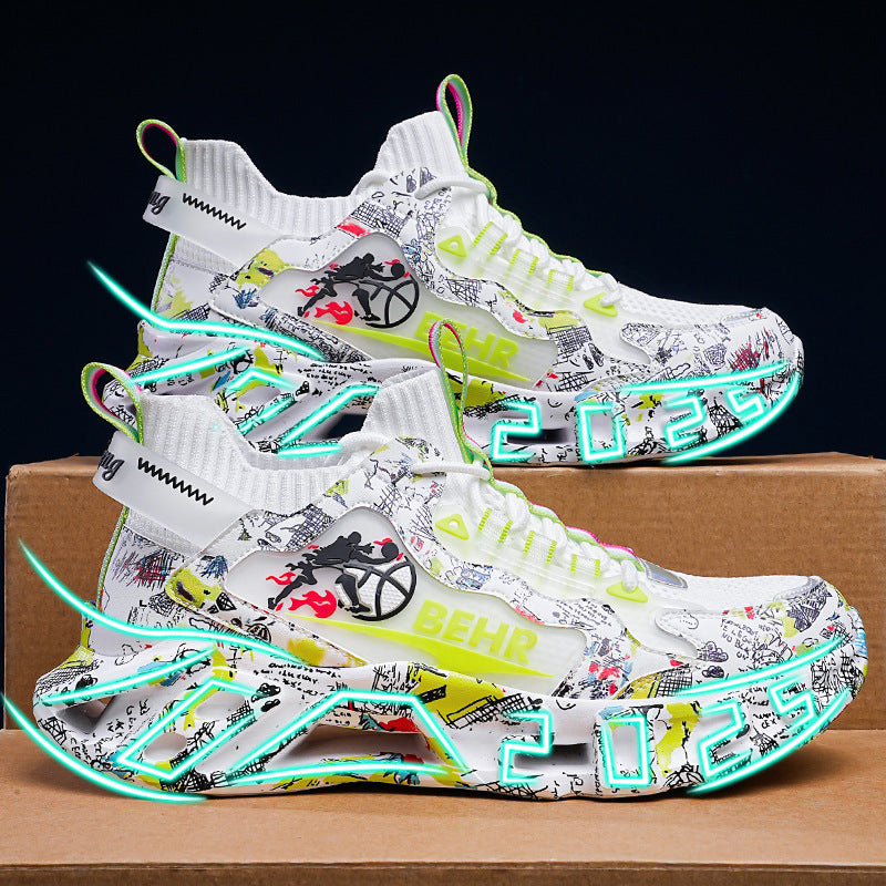 Damen Sneaker Laufschuhe mit Licht Effekt und Dämpfung