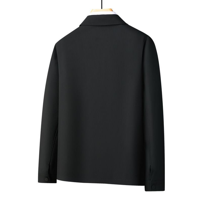 Herren Übergangsjacke Premium Schwarz Modern
