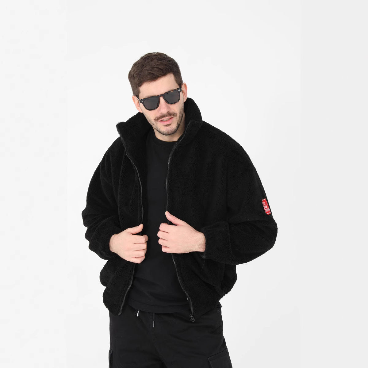 Herren Fleecemantel Warm Bequem Outdoor