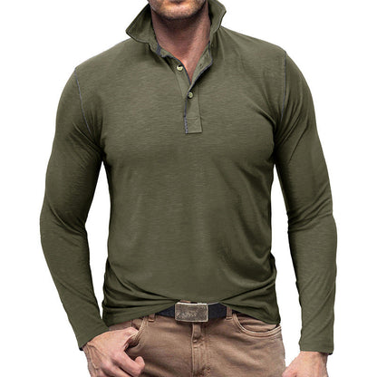 Herren Sportpolo Langarmshirt Modern Berlin Style