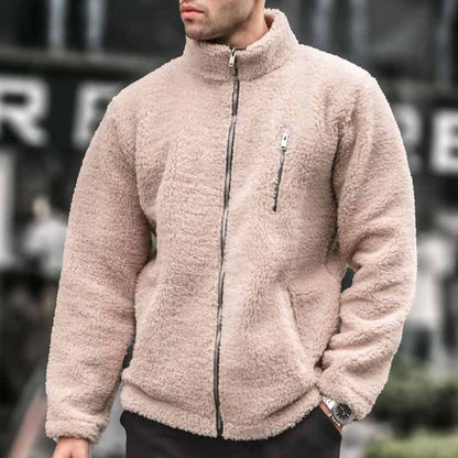 Herren Fleecejacke Kuschelig Warm Reißverschluss - BerlinGlamour