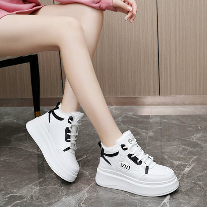 Damen Sneaker High-Top mit Weichem Innenfutter Robust