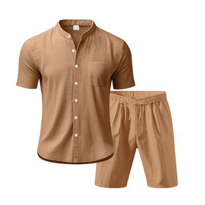 Herren Kurzarm-Set Atmungsaktiv Stretch Sportlich