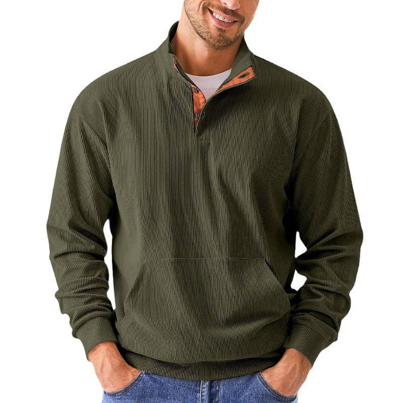 Herren Kapuzenpullover Kuschelig Baumwolle Mit Kunstleder Details