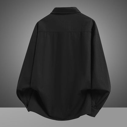 Herren Overshirt Lässig Leicht Baumwolle Mit Taschen
