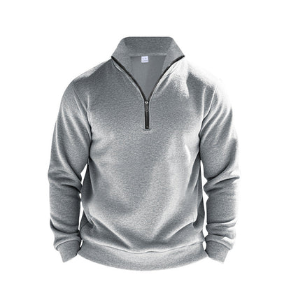 Herren Sweatpullover Atmungsaktiv mit Reißverschluss Sportlich