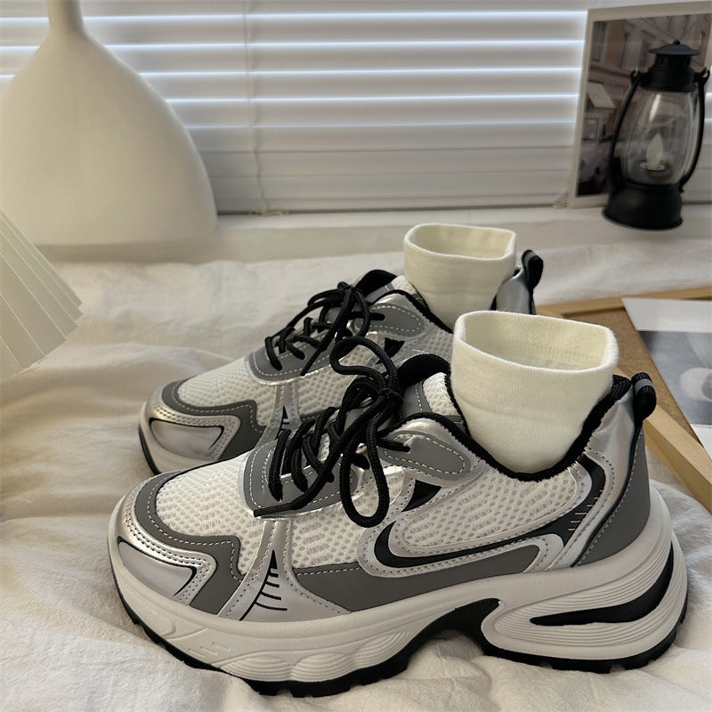 Damen Sneaker Hoch Schaft Dämpfung bequem
