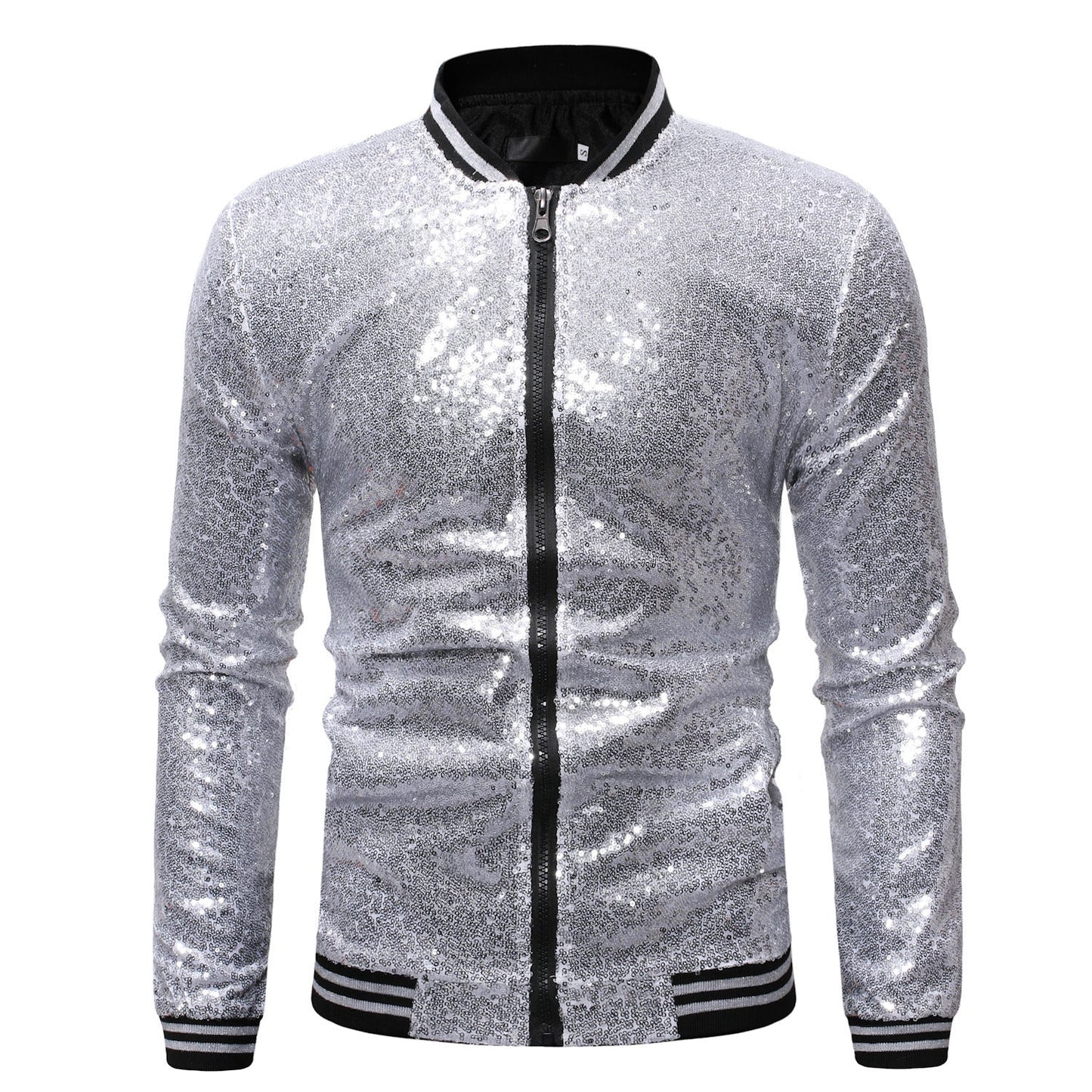 Herren Blazer Sportlich Glitzernd Mit Pailletten