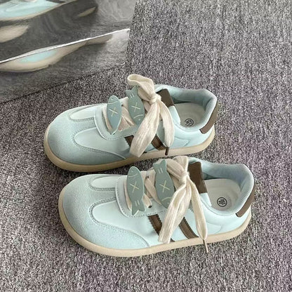 Damen Sneaker Weich Bequem Fischauschnitt Trendy