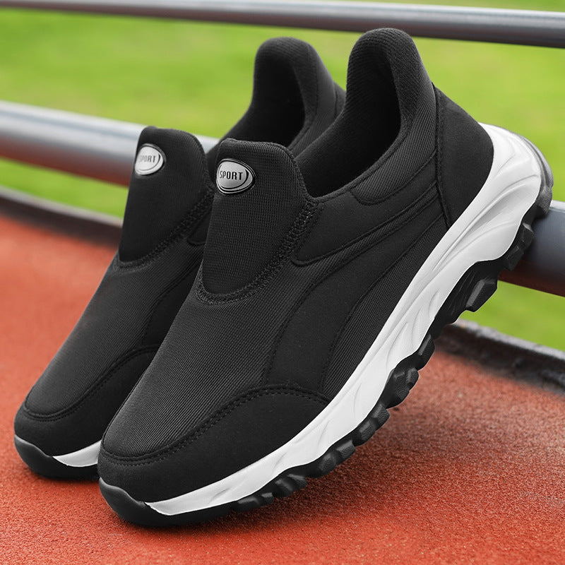 Damen Sneaker Sportlich Bequem Slip-On Sohle