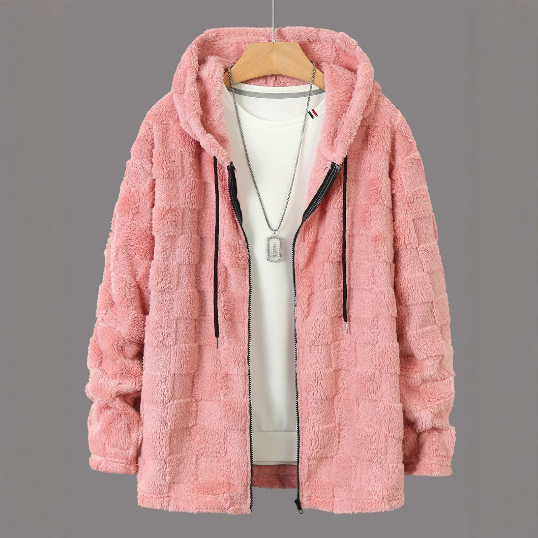 Herren Kuschelige Fleecejacke mit Kapuze und Taschen BerlinGlamour, eine elegante und stylische Lampe, die Ihre Garderobe und Dekorationen zum strahlen lässt. Die Lampe ist aus hoch