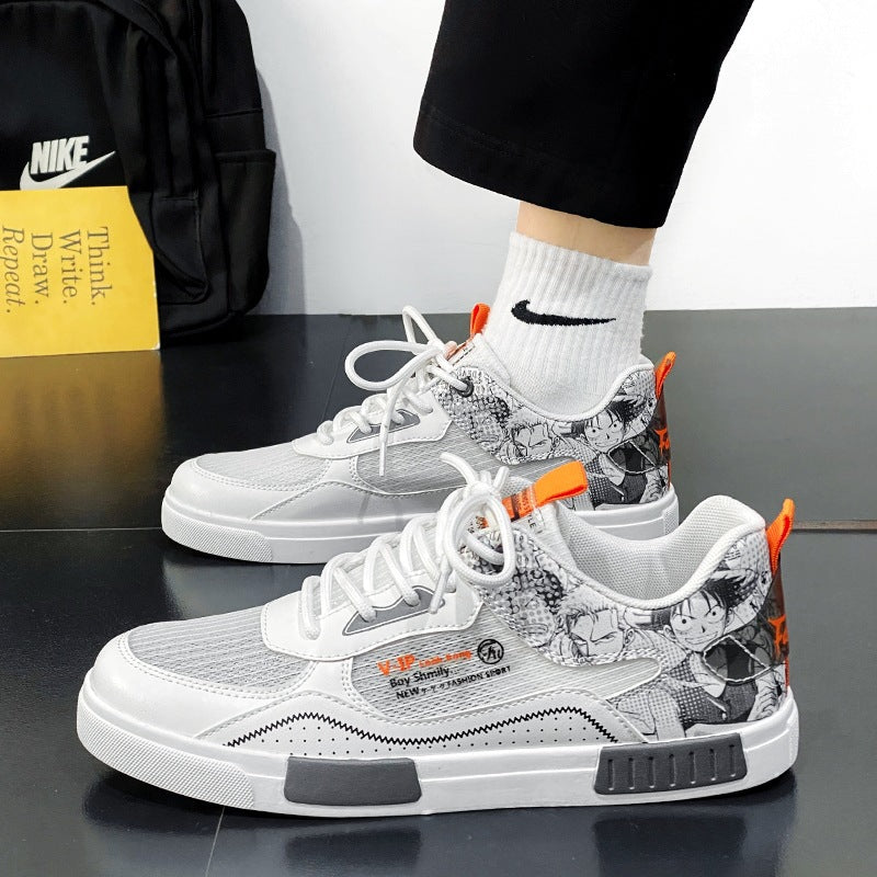 Damen Sneaker Sportlich Atmungsaktiv Grafische Muster