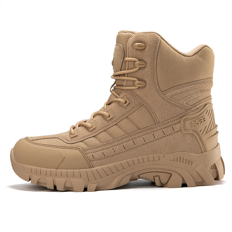 Herren Trekkingstiefel Hoch Wanderschuhe Knöchelschutz Rutschfest