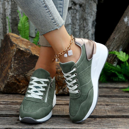 Damen Sneaker Sportlich Elegant Hochwertig Komfort
