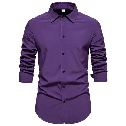 Herren Langarmhemd Modern Baumwolle Hochwertig Berlin