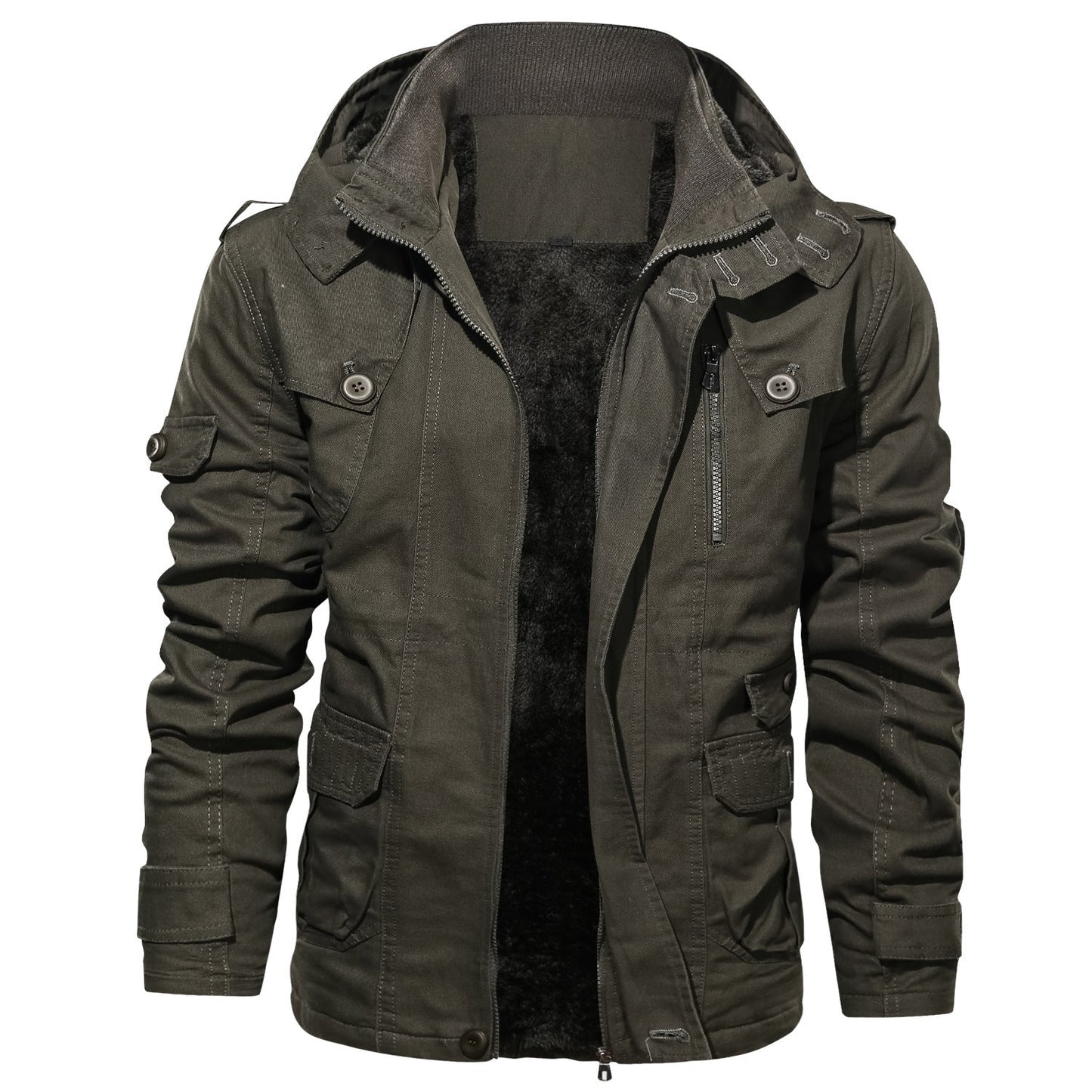 Herren Outdoor-Jacke Warm Isoliert mit vielen Taschen - BerlinGlamour