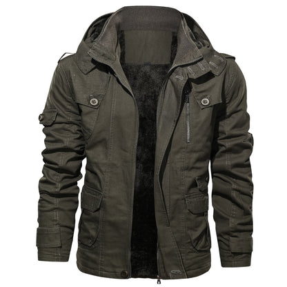Herren Outdoor-Jacke Warm Isoliert mit vielen Taschen - BerlinGlamour