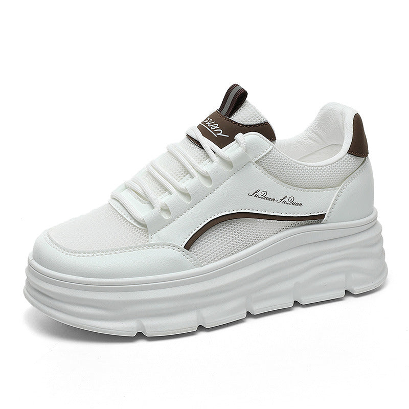 Damen Sneaker Plattform Schuhe Bequem Flexibel