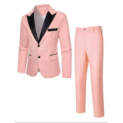 Herren Smoking Anzug Set Elegant Schwarzes Gala-Outfit