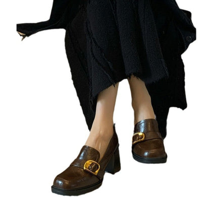 Damen Plateaupumps Hoch Hacken Schick Schnalle