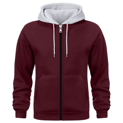 Herren Kapuzenjacke Doppellagig Warm Wasserabweisend