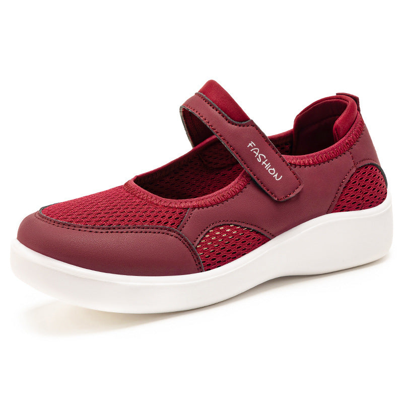 Damen Fitness-Sneaker Atmungsaktiv mit Klettverschluss Damen Laufschuhe Sport
