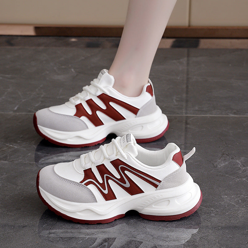 Damen Sneaker Chunky atmungsaktiv Weite Sohle