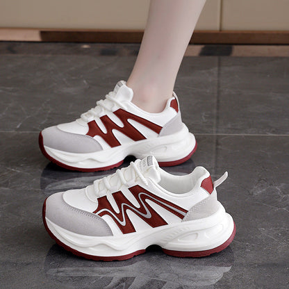Damen Sneaker Chunky atmungsaktiv Weite Sohle