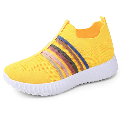 Damen Sneaker Atmungsaktiv Flexibel Sportlich Elastisch