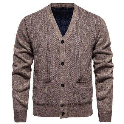Herren Strickjacke Klassisch mit Taschen Modern - BerlinGlamour