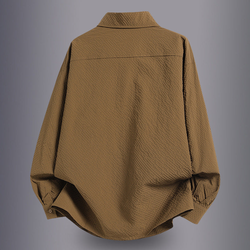 Herren Hemdbluse Lässig Mit Taschen Modern