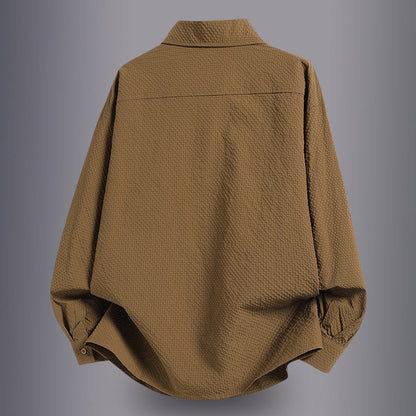 Herren Hemdbluse Lässig Mit Taschen Modern