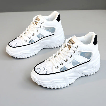 Damen Sneaker Hochwertig Bequem Modisch