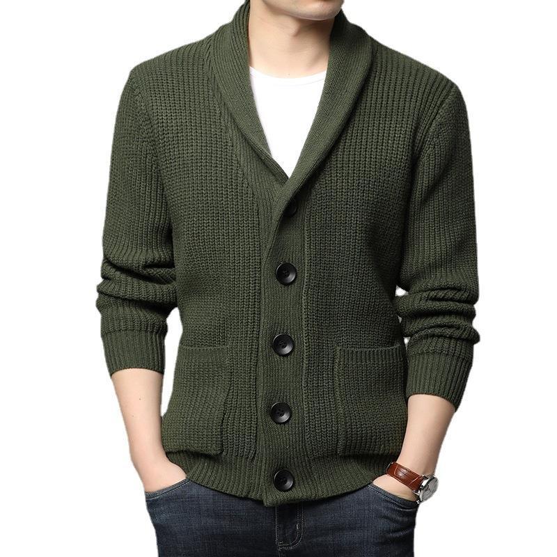 Herren Strickjacke Kuschelig Modern mit Taschen - BerlinGlamour